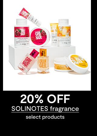 20% OFF SOLINOTES fragrance, select products