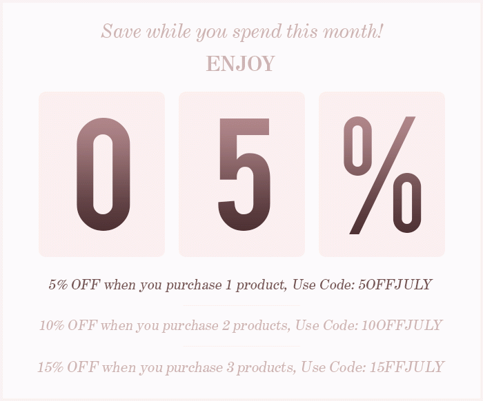 Save while you spend this month!