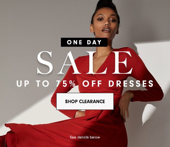 Up to 75% off dresses