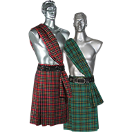 Men's Scottish Kilt with Scarf