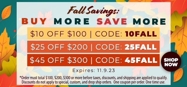 Fall Savings: Buy More Save More