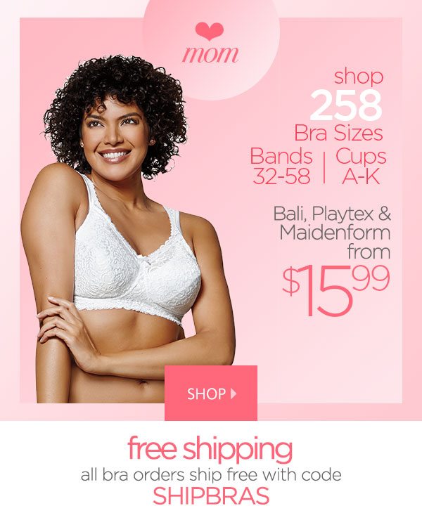 Mother's Day Sale: Bali, Playtex & Maidenform Bras from $15.99 -  OneHanesPlace Email Archive