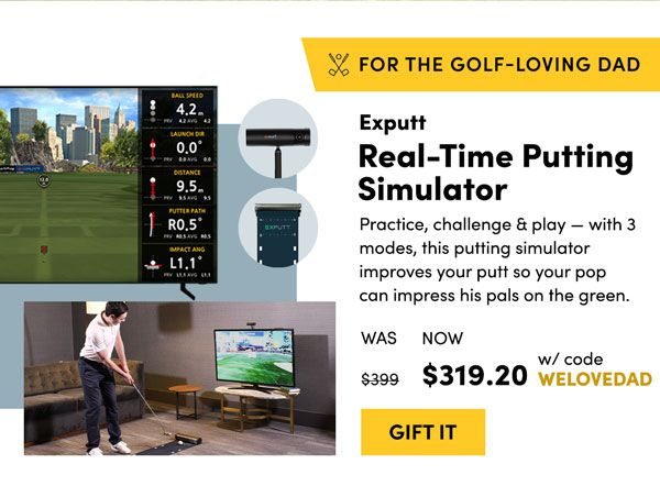 Exputt Real-Time Putting Simulator | Gift It 