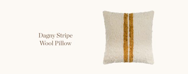 Dagny Stripe Wool Pillow