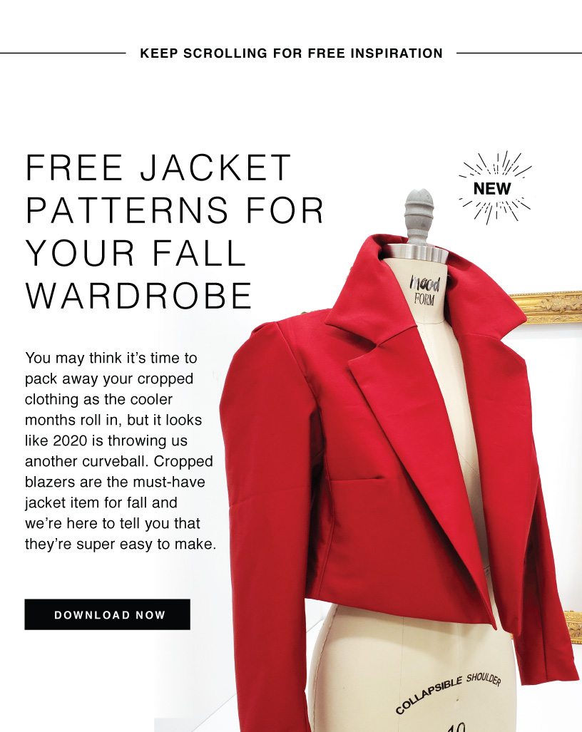 FREE JACKET PATTERNS FOR YOUR FALL WARDROBE