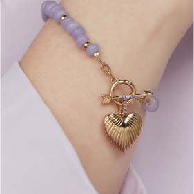 Puffy Heart Toggle Bracelet | Shop Now