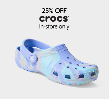 25% Off Crocs for the family - In-store only