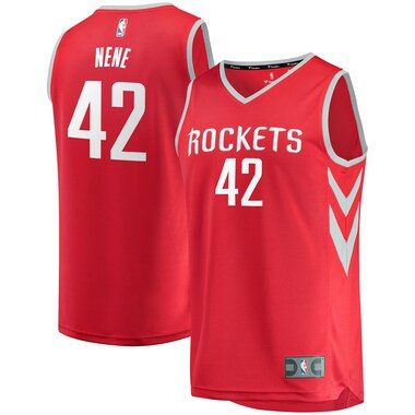 Youth Fanatics Branded Nene Red Houston Rockets Fast Break Team Player Jersey - Icon Edition