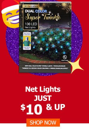 Net Lights Just $10 & Up