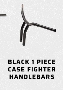 Black 1 Piece Case Fighter Handlebars