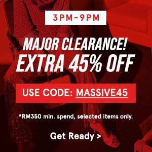 3PM-9PM: Major Clearance Extra 45% Off!