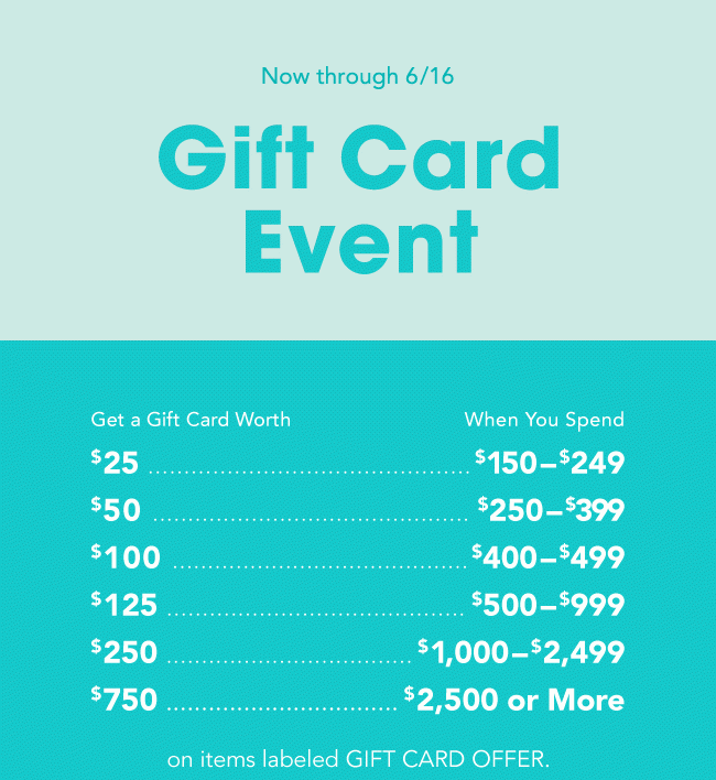 GIFT CARD EVENT