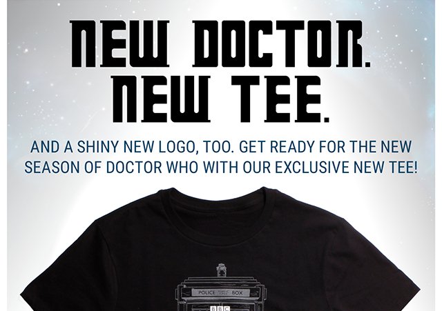 New Doctor New Tee. Get it Now