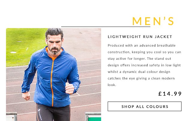 Mens Higher State Lightweight Run Jacket