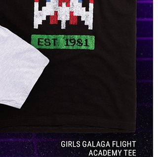 Girls Galaga Flight Avademy Tee