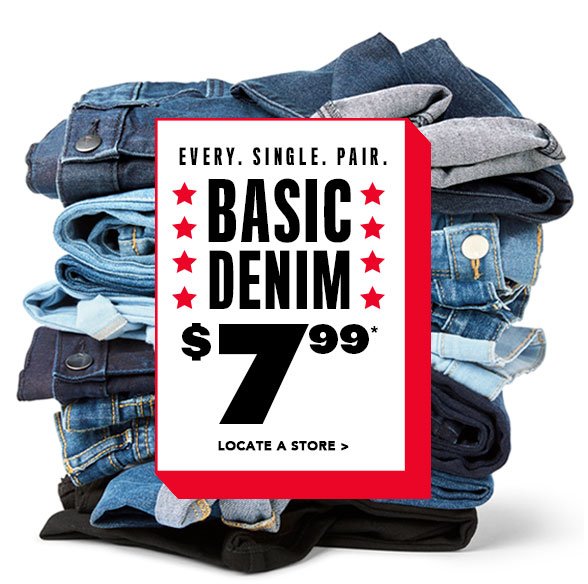 All Basic Denim $7.99