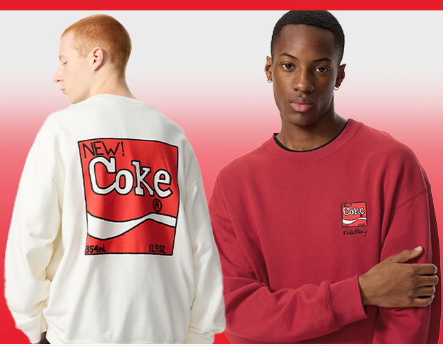 PDP 3 - KEITH HARING X COCA COLA UT GRPAHIC SWEATSHIRT