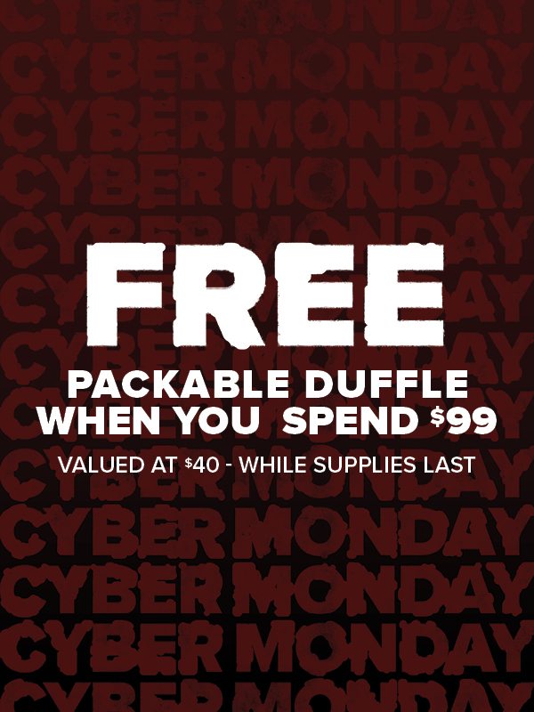 FREE Packable Duffle When You Spend $99+