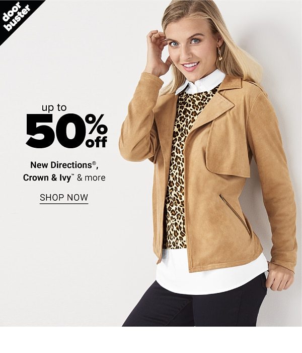 Up to 50% off New Directions, Crown & Ivy and more - Shop Now