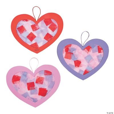 Tissue Paper Heart Craft Kit- Makes 12