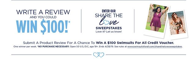 Enter Our Share The Love Sweepstakes