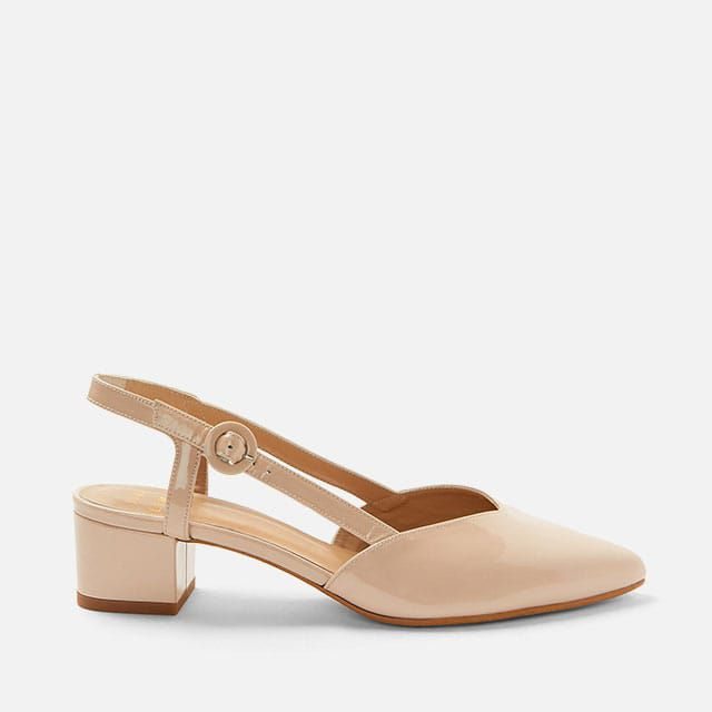 John Lewis & Partners Alyssa Slingback Block Heel Court Shoes