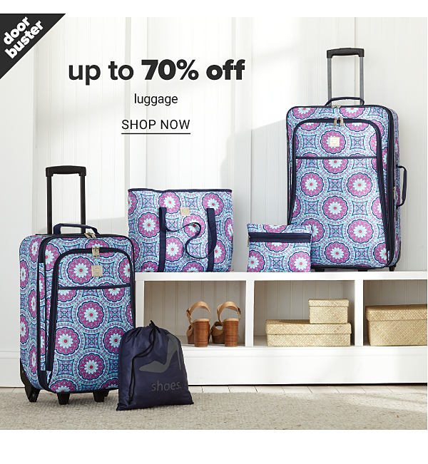 Up to 70% off Luggage - Shop Now