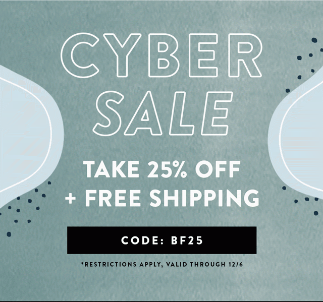 Take 25% off + free shipping with code BF25 - restrictions apply