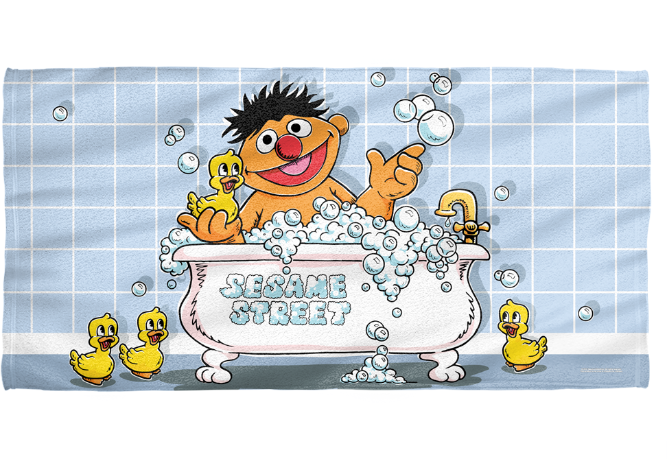 Rubber Duckie Sesame Street Towel