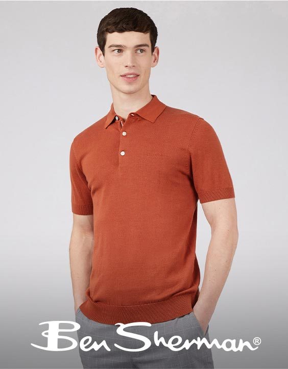 A man wearing a Ben Sherman polo shirt