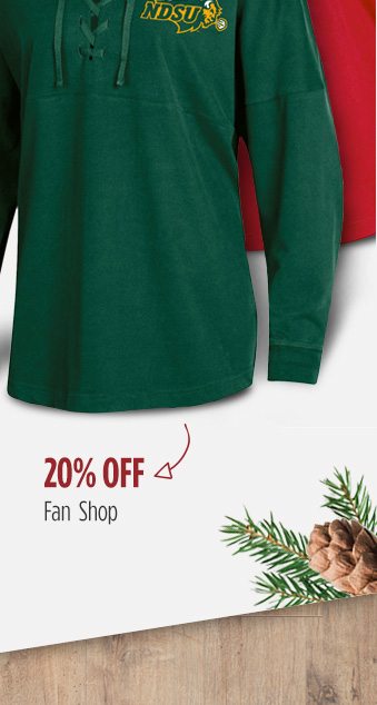 20% OFF Fan Shop