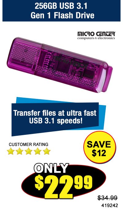 256GB USB 3.1 Gen 1 Flash Drive