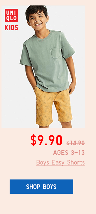 BODY16 - BOYS EASY SHORTS