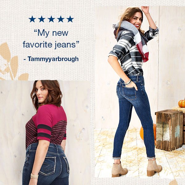 5 stars. My new favorite jeans. –Tammyyarbrough.