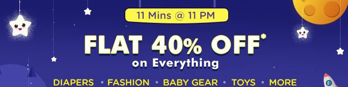 Flat 40% OFF* on Everything