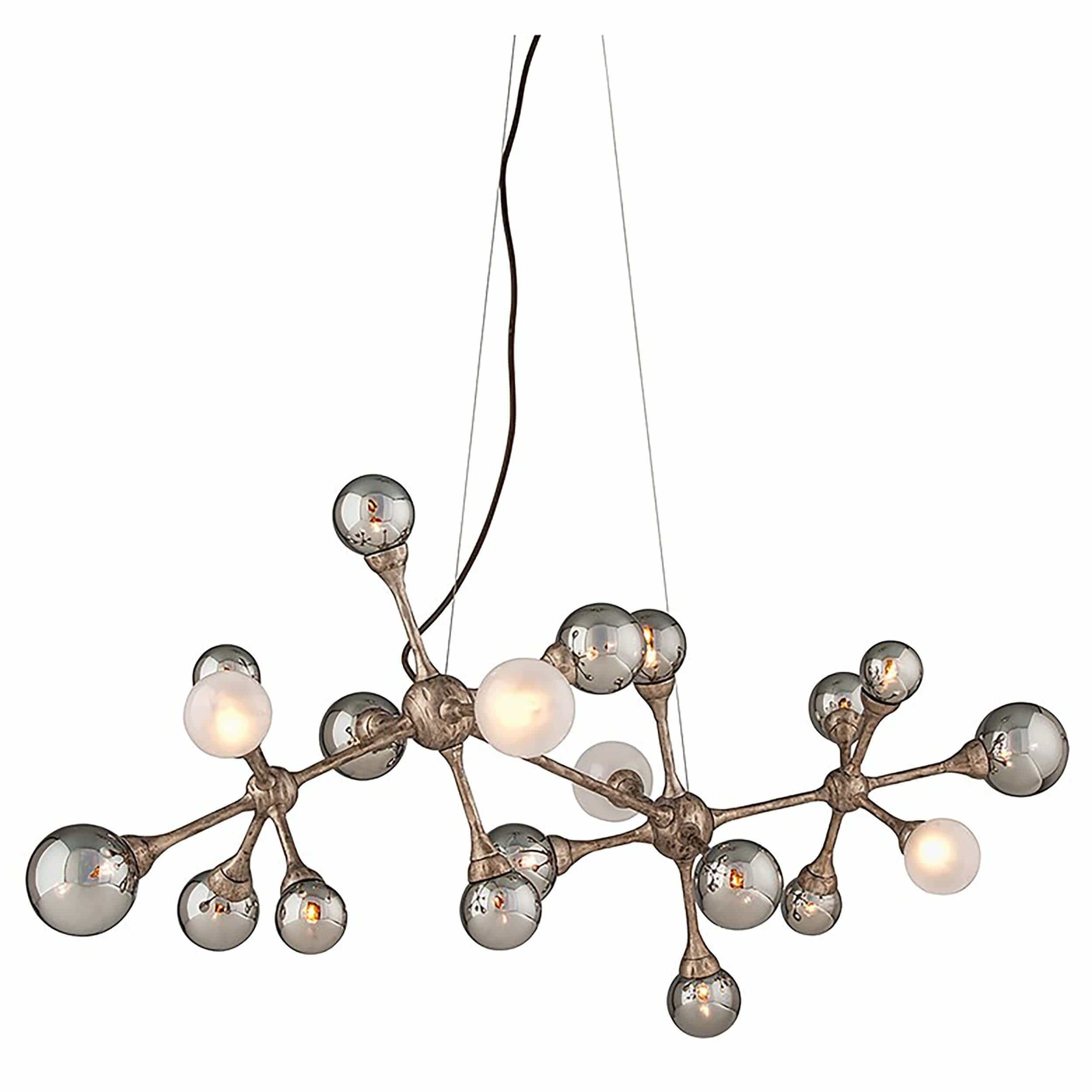 Image of Element 20 Light Linear Chandelier, Vienna Bronze