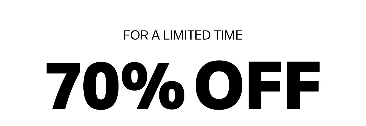 60% OFF For a Limited Time