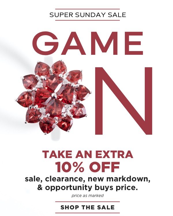 Super Sunday Sale: Extra 10% off sale, clearance, new markdowns! Price as marked