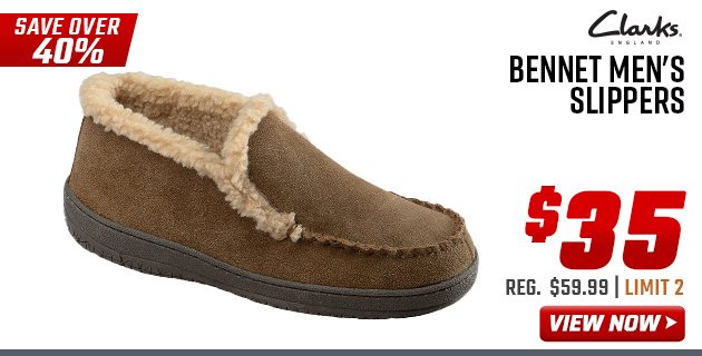 clarks bennet men's slippers