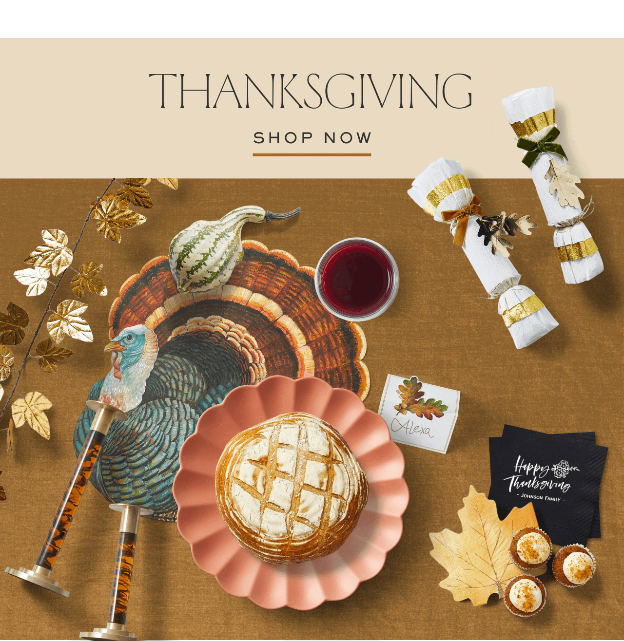 THANKSGIVING. SHOP NOW