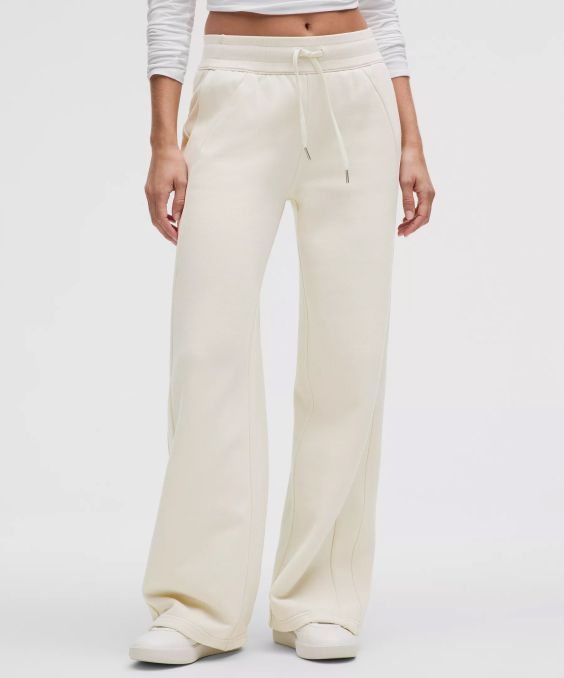 Scuba Mid-Rise Wide-Leg Pant