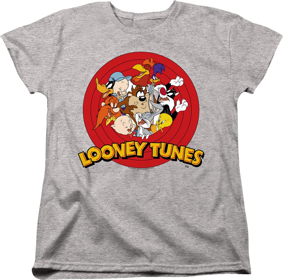 Womens Cast And Logo Looney Tunes Shirt