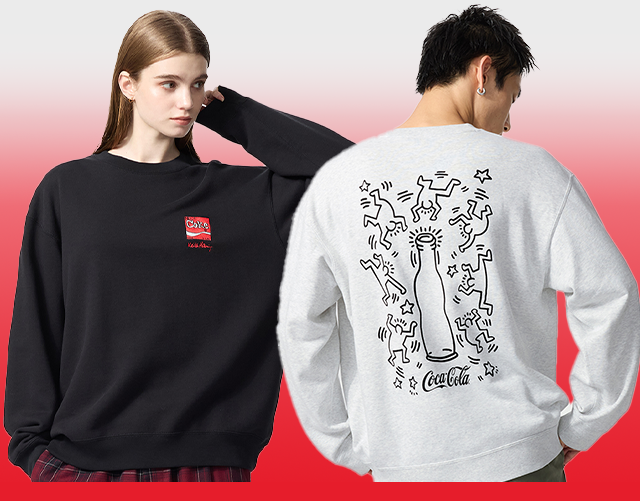 PDP 4 - KEITH HARING X COCA COLA UT GRPAHIC SWEATSHIRT