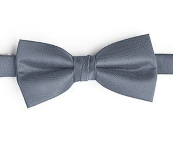 Classic Yarn-Dyed Bow Tie in Silverstone