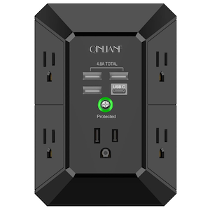 USB Wall Charger & Surge Protector