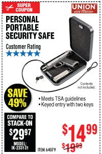 View Personal Portable Security Safe