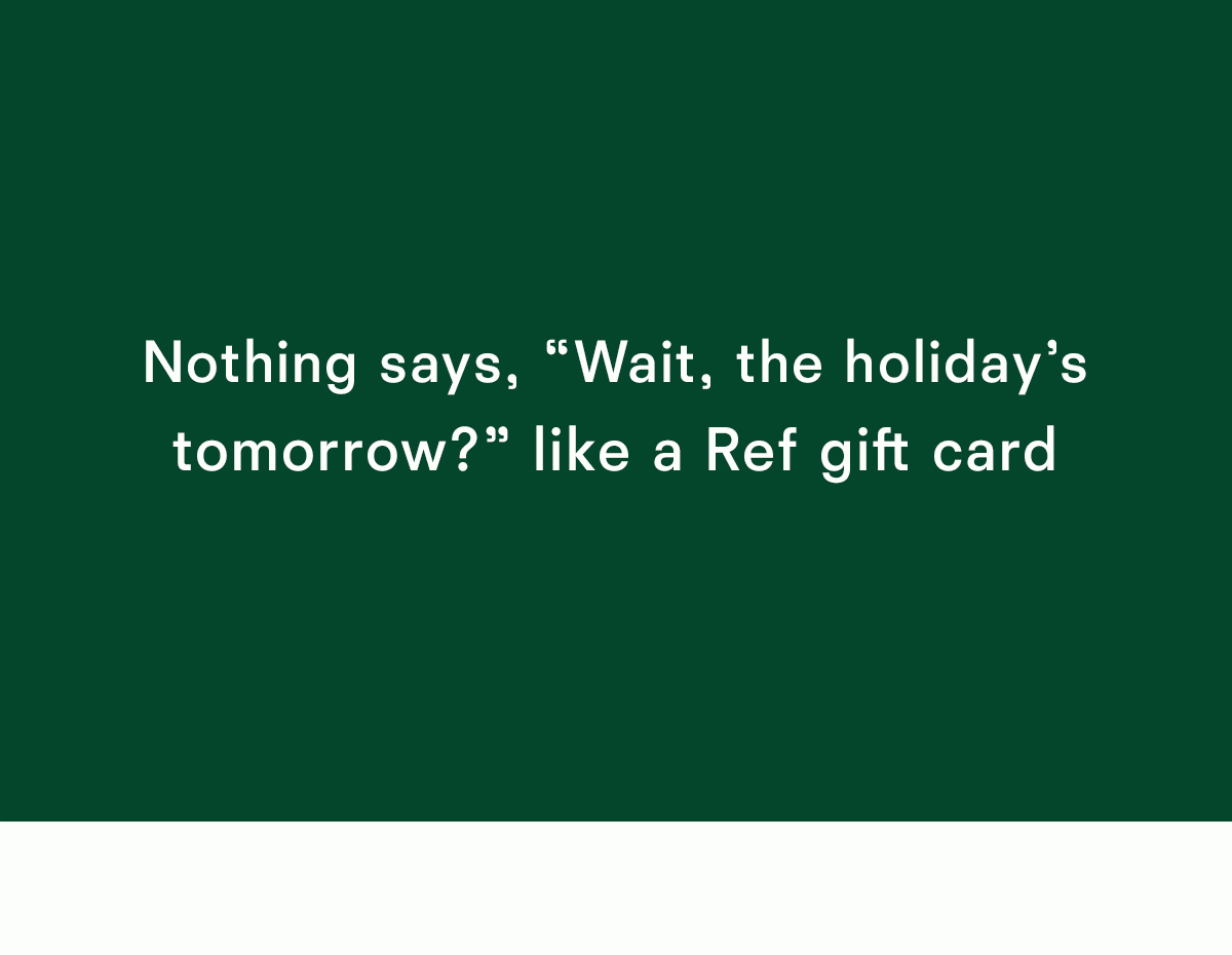 Ref gift card