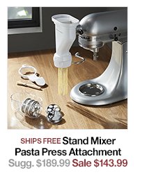 Stand Mixer Pasta Press Attachment