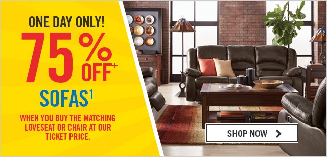 75% Off Sofas
