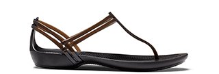 Women's Black Crocs Isabella T-strap Sandal